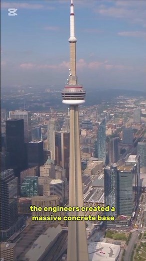 CN Tower: How It Stands 553 Meters Tall #engineering #cntower #engineeringfacts