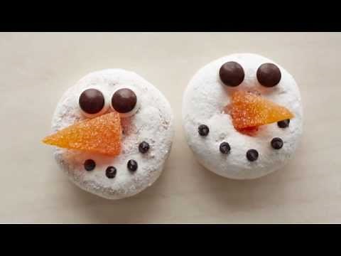 How to Make Snowman Doughnut Christmas Desserts