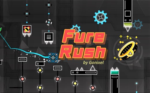 几何冲刺通关视频：Fuse Rush