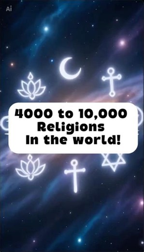 🌍 How Many Religions Are There in the World? 😮