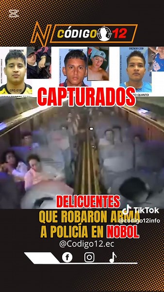 Capturan a delincuentes que robaron arma a policía