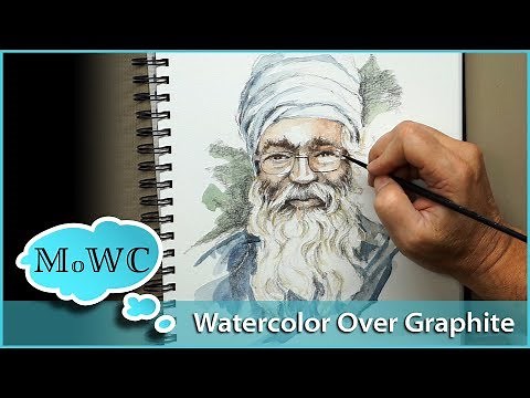 Using Watercolor Over Pencil and Graphite Drawings