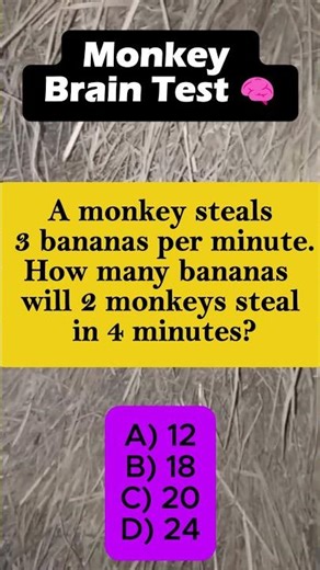🐒 Double Monkey Mayhem! Can You Solve This Banana Heist? #shorts #iqvistax #viralriddle #puzzle