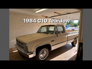 1984 C10 Front end teardown and engine removal.