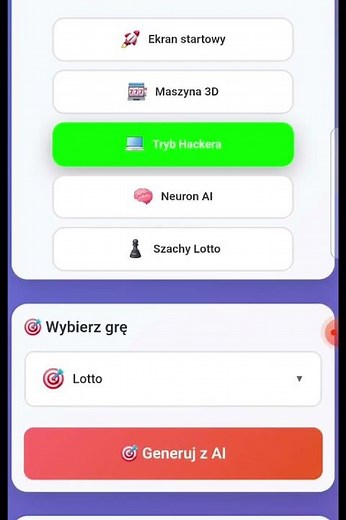 🎰 Jak działa inteligentny generator liczb Lotto na Losuje.pl?” #ai #aigenerator #lotto #lottoapp