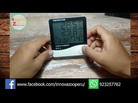 TERMOHIGROMETRO HTC 2 MEDIDOR DE TEMPERATURA Y HUMEDAD DIGITAL