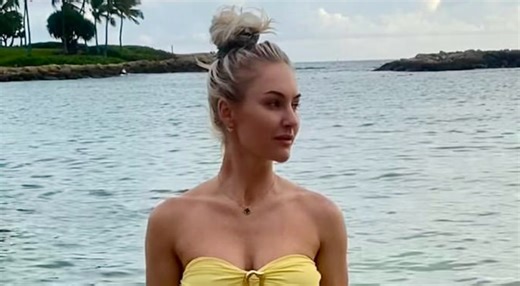 Golf Sensation Charley Hull Causes Major Stir After Stripping Down To Her Tiny Yellow Two-Piece Bikini On Vacation [PHOTOS]