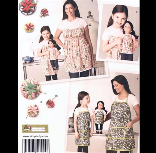 Apron Patterns to Sew, Pinafore Apron Pattern, DIY Apron, Mommy and Me Aprons, Easy Patterns to Sew, Apron Pattern Sewing, Simplicity 1554 - Etsy
