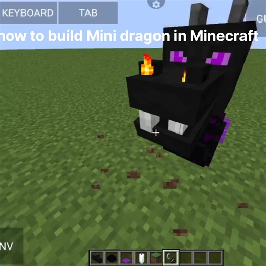 how to build Mini dragon in Minecraft #shorts