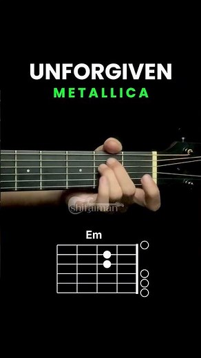 Metallica - Unforgiven intro chords #guitarchords