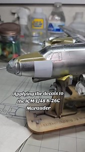 Bradford on Instagram: "Applying the decals to the ICM 1/48 B-26C Marauder "Stud Duck," I'm pretty happy with how they turned out. @icm.kits #fyp #foryou #foryoupage #fypage #fyp #fypシ #airplane #airforce #warbird #aviation #hobby #scalemodel #scalemodels #scalemodeler #modelkits #modelkit #modelkitbuild #plasticmodel #icm #icmmodels #b26 #marauder #b26marauder #satisfying #satisfyingvideo #decals"