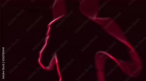 Boxer punching to camera. 4K abstract line animation of a fighter punching the air training in front of the camera. High energy intense boxing animation. Abstract black background.
