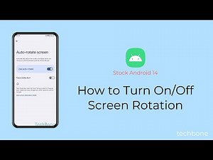 How to Turn On/Off Screen Rotation [Android 14]