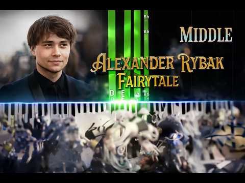 Alexander Rybak Fairytale Middle Piano Tutorial