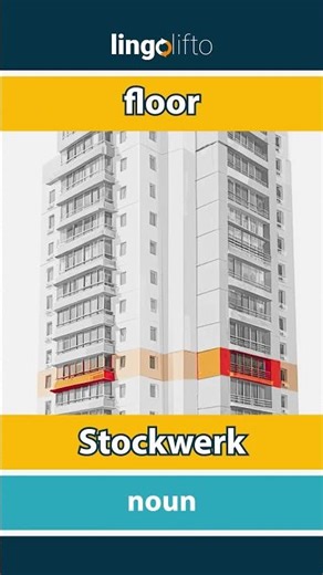 🇬🇧🇩🇪 floor - Stockwerk : learn English : Lernen wir Englisch : vocabulary builder