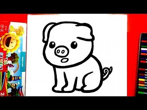 How to draw a Pig Step by Step | How to draw a pig easy | Learn to draw an easy Pig | Pig Drawing