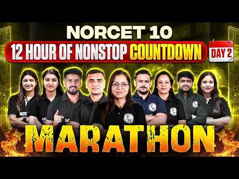 NORCET 10 Preparation | NORCET 10 Marathon Class | NORCET 10 MCQ Series | 12 Hours One Shot Class