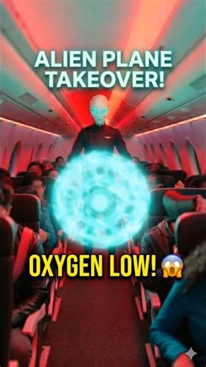 Alien Saves Oxygen on Flight! 👽✈️ #SciFi #viral #trending #Shorts
