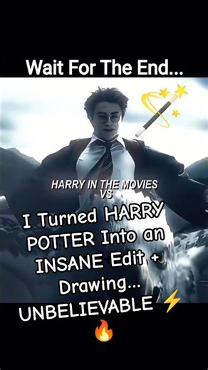 I Turned HARRY POTTER Into an INSANE Edit + Drawing… UNBELIEVABLE ⚡🔥