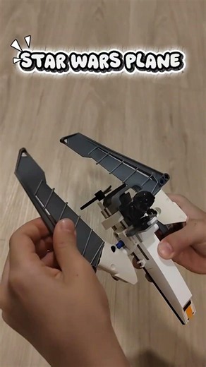A LEGO STAR WARS PLANE designed and built by Aimé, age 9 #lego #legostarwars #legostopmotion