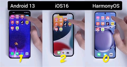 Android13，iOS16，HarmonyOS性能对比，谁才是一代机皇?