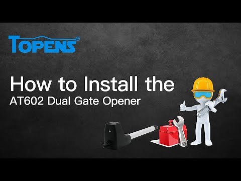 TOPENS AT602 Gate Opener Installation Video