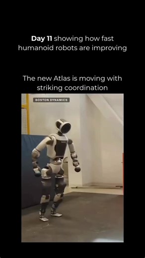 AI & Humanoid Robots on Instagram: "Boston Dynamics’ newest demo of the Atlas robot shows a major step toward human-like movement. In the video, Atlas walks, runs, crawls, and shifts between motions with a smoothness that was once impossible for machines. These improvements reveal not only better balance and stability but also more advanced motion planning, letting Atlas adapt in real time to complex environments. This level of agility points to a future where robots move confidently through spa