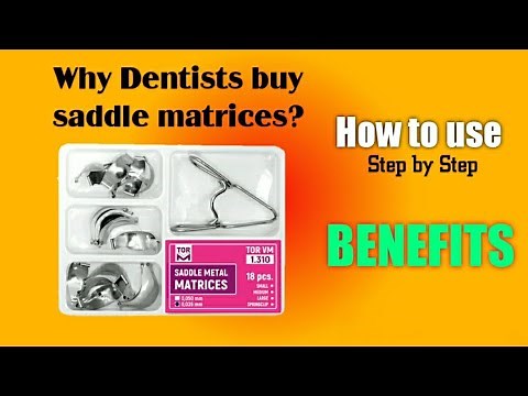 Saddle contoured metal Matrices system || Sectional Matrices Kit || Self Contoured Matrice || TOR VM