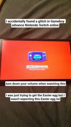 Accidental Easter egg in Gameboy Advance Nintendo Switch Online