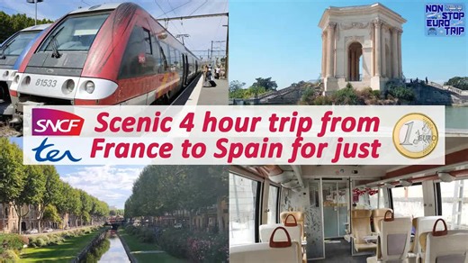 4 hour €1 international train trip / SNCF TER review / French train trip report