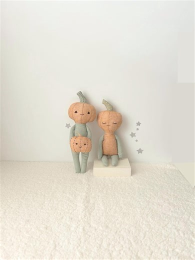 Pumpkin Doll Sewing Pattern: 13" Soft Toy & Pillow (PDF Pattern) - Etsy