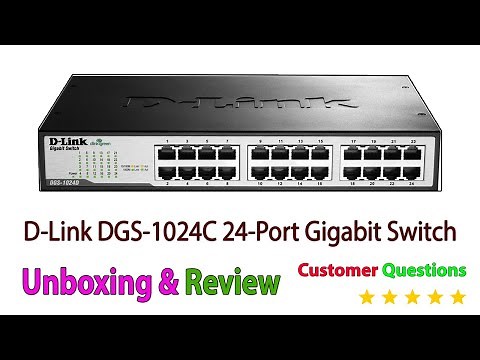 d-link dgs-1024c 24-port gigabit switch Unboxing | Review