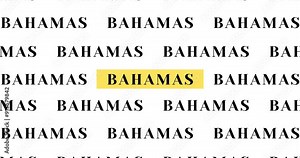 Bahamas Country text typing word, Marker Highlight Yellow Pen in Bold Words , white background, Design Animation text size increases, Digital Screen, 4K Resolution video