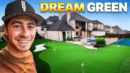 Revealing My Dream Backyard Golf Green! | SYNLawn Texas
