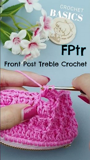CROCHET BASICS Front Post Treble Crochet | Vivi Berry DIY