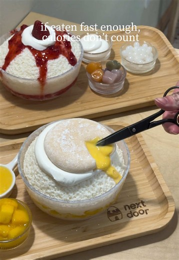 Mochi Bingsu & Toast at Next Door Dessert — Mochi Sauce Show