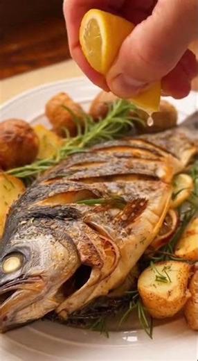 Oven-baked fish