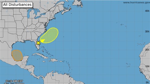 Gulf of Mexico disturbance may become tropical depression, National Hurricane Center says