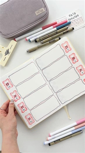 Freehand bullet journal setup ✍️When one line doesn’t look right, add another… then maybe another 😆