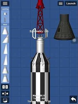 how to build a slightly more realistic mercury redstone rocket #spaceflightsimulator #sfs