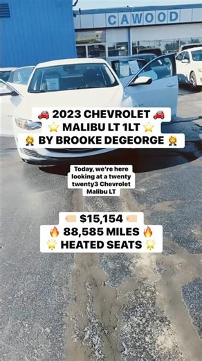 Brooke DeGeorge presents a 2023 Chevrolet Malibu LT 1LT Stock# PF167214