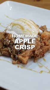 Learn how to make a super yummy apple crisp. A great dessert to use up several apples. #applecrisp | In The Kitchen With Matt
