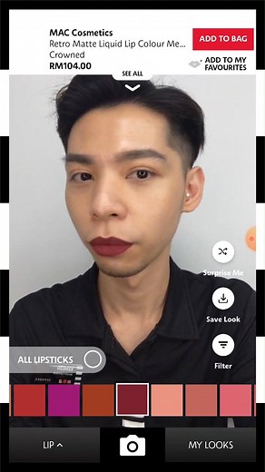 Having trouble figuring out which lipstick shade looks best on you? Try our Virtual Artist feature to “test” out hundreds and thousands of lip colours in the comfort of your own home! All you have to do is open the Sephora App, search for the product you’re interested in and tap on the Virtual Artist feature. You can even save your favourite looks for comparison or share with your friends! | SEPHORA