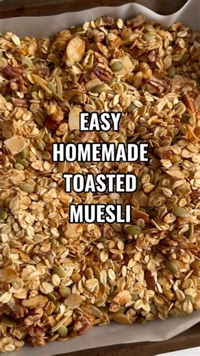 Easy Homemade Toasted Muesli #shorts