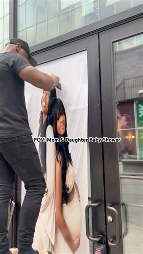 Mom & Daughter Baby Shower 😍: How To Install Window Vinyl /Window Decall