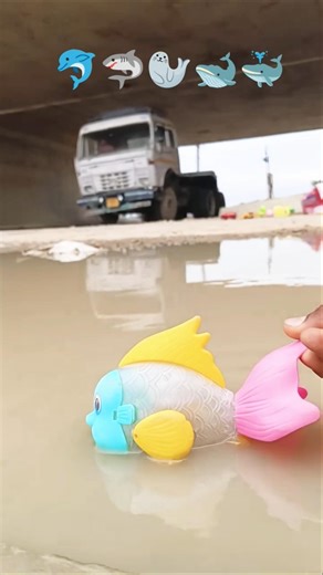 Mini Remote Control RC Small Fish Dancing JCB Unboxing and Tracking Toy Video 🐳🐋🦭🦈🐬