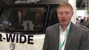 We launched our new Swift Sprite Super at the NEC. Darren from Atlantic Caravans sold the first one. We caught up for a quick chat #SpriteSuper #CaravanCampShow | Swift Group