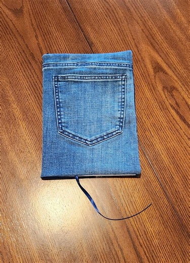 Couverture du livre AA Twelve Steps Twelve Traditions : denim recyclé, gros caractères - Etsy France