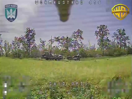 Russian Towed Howitzer and It's Support Vehicles Hit Multiple Times