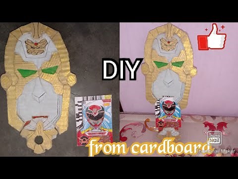 How to make Power rangers Megaforce morpher from cardboard very easy